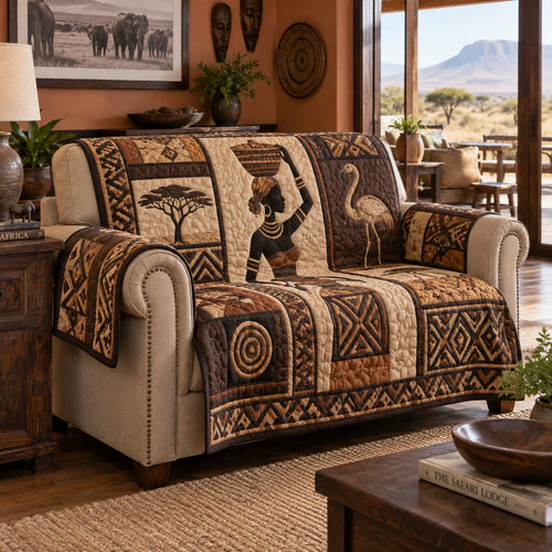 Rift Valley Grace Quilted Sofa Cover NCU0VL4025