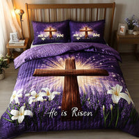 Risen in Glory 3-Piece Quilted Bedding Set NCU0NT7822