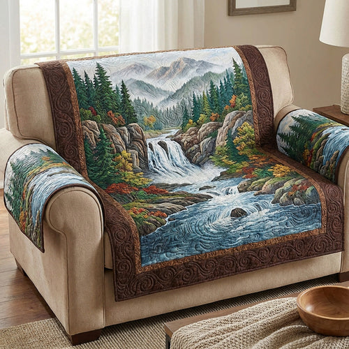 River Cascade Quilted Sofa Cover NCU0TV1593