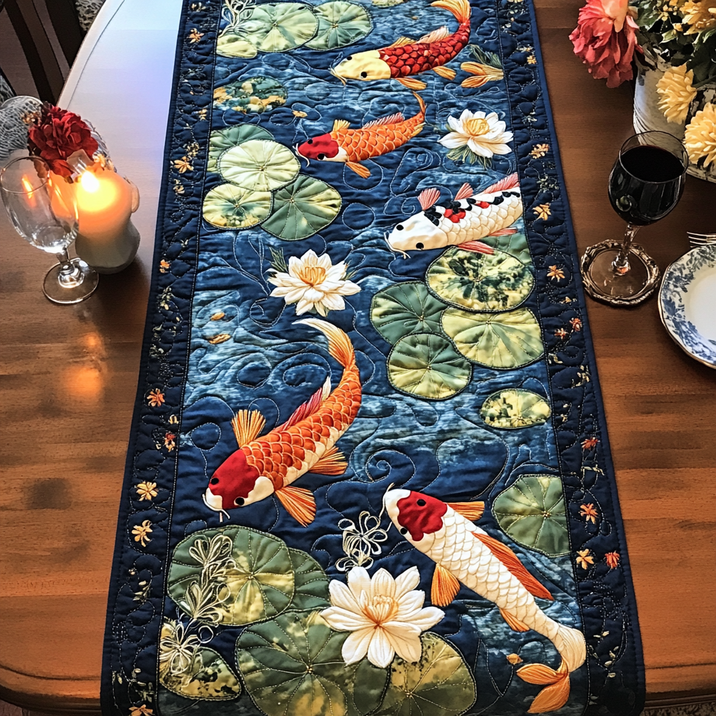 River Dance Quilted Table Runner NCU0VH5579