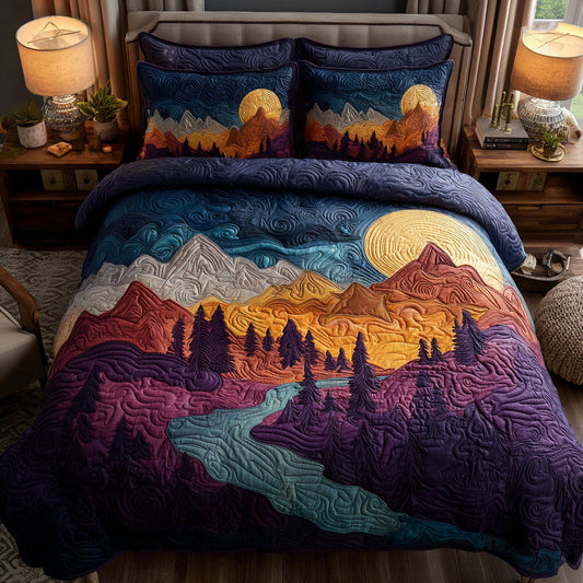 River Dawn 3-Piece Quilted Bedding Set NCU0TV545