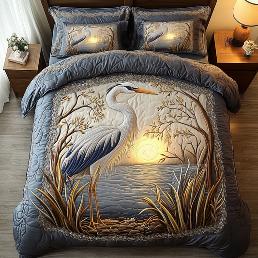 River Elegance 3-Piece Quilted Bedding Set NCU0VH2481