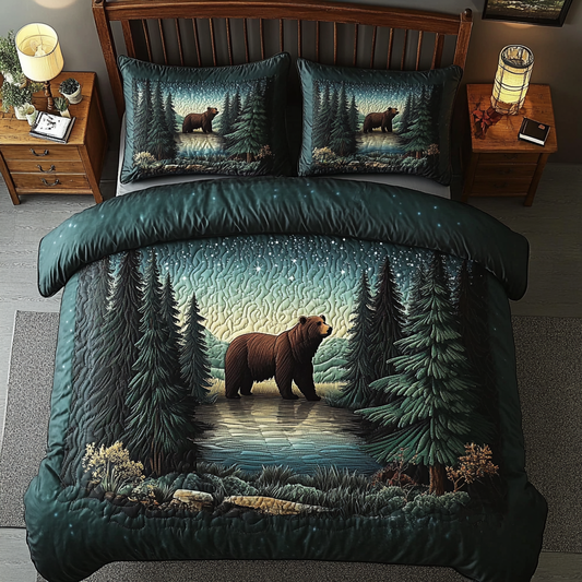 River Haven 3-Piece Quilted Bedding Set NCU0VH2367