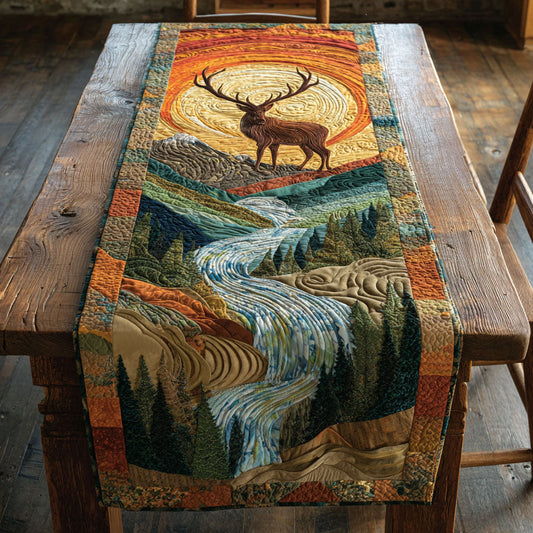 River Majesty Quilted Table Runner NCU0TV644