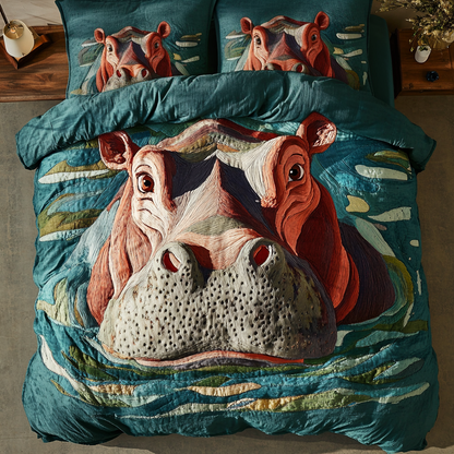 River Snuggle 3-Piece Quilted Bedding Set NCU0VH5415