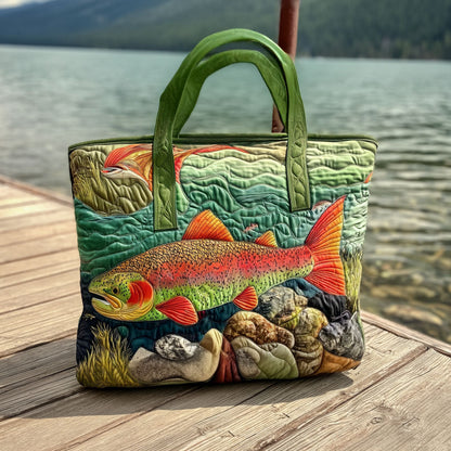 River Spirit Quilted Tote Bag NCU0PT9018