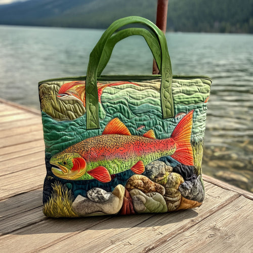 River Spirit Quilted Tote Bag NCU0PT9018