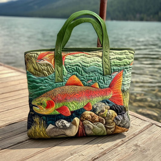 River Spirit Quilted Tote Bag NCU0PT9018