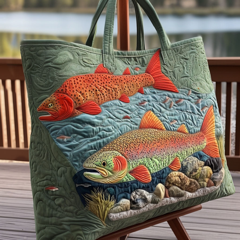 River Spirit V2 Quilted Tote Bag NCU0PT9018