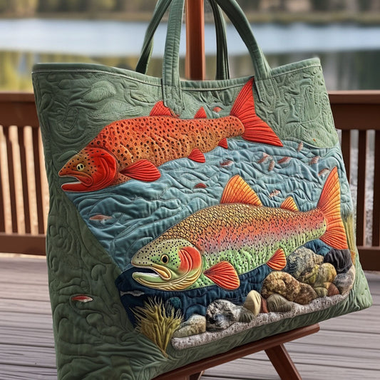 River Spirit V2 Quilted Tote Bag NCU0PT9018