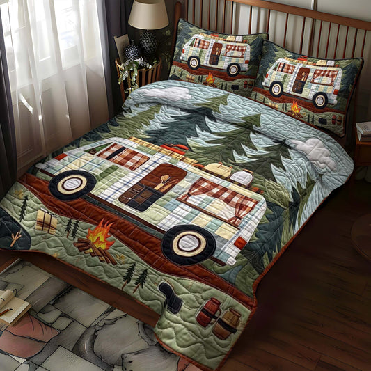 Riverbend Camp 3-Piece Quilted Bedding Set NCU0NT651