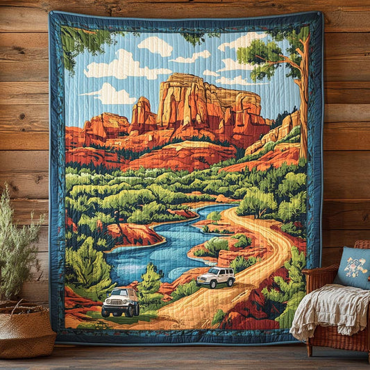 Riverbend Mesa Quilted Blanket NCU0XD258