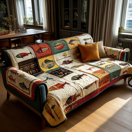 Riverbound Stories Quilted Sofa Cover NCU0PT11085