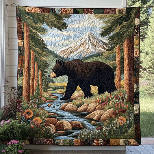 Riverwalk Bears Quilted Blanket NCU0NT7495