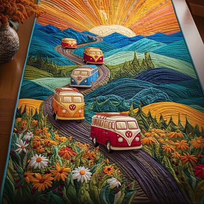 Road Bloom Quilted Table Runner NCU0NT10633