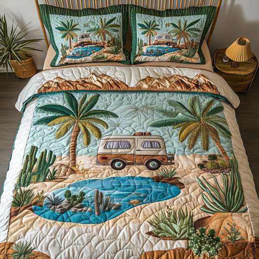 Road Retreat 3-Piece Quilted Bedding Set NCU0VH5427