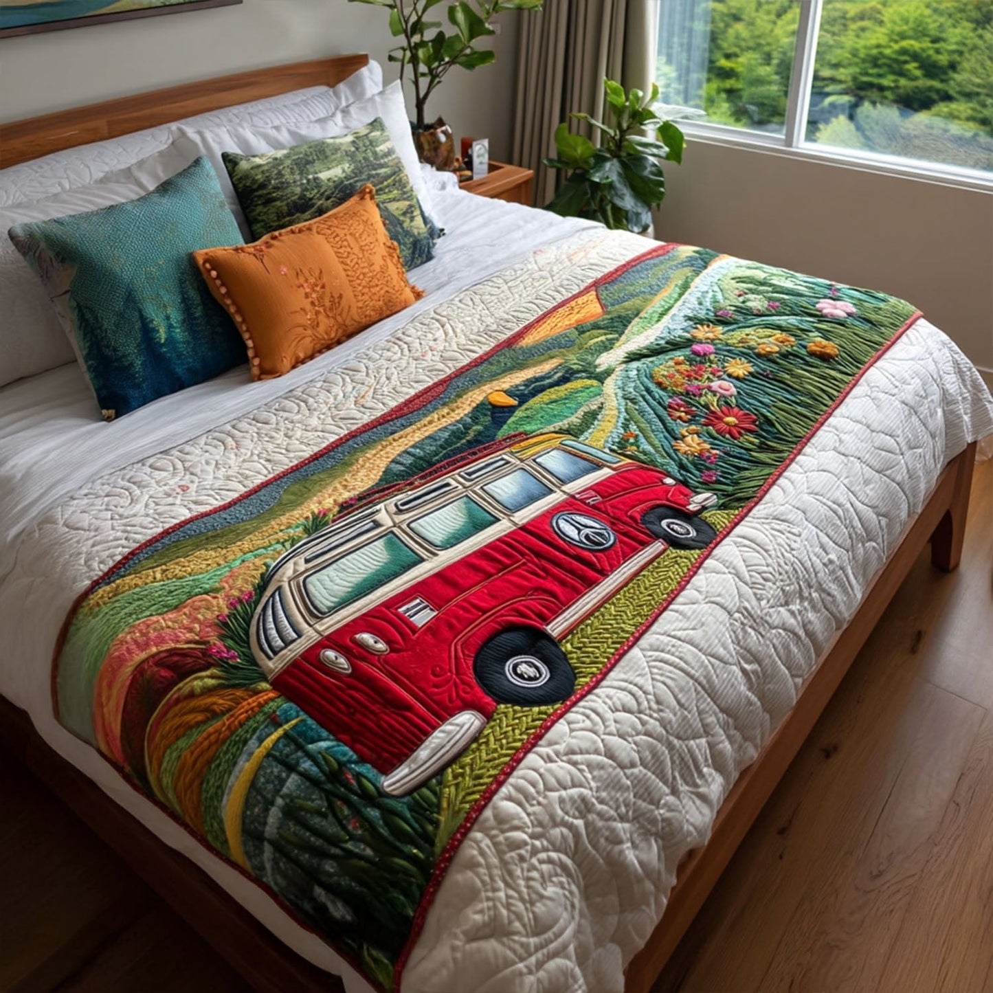 Road Trip Dreams Quilted Bed Runner NCU0PT8080