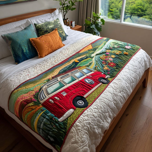 Road Trip Dreams Quilted Bed Runner NCU0PT8080