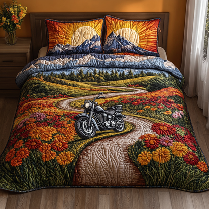 Road Warrior Dreams 3-Piece Quilted Bedding Set NCU0DV4350