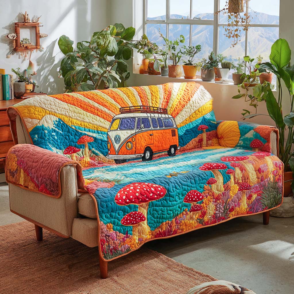 Road to Sunshine Quilted Sofa Cover NCU0XD1296