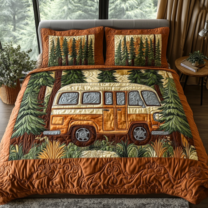 Roadside Getaway 3-Piece Quilted Bedding Set NCU0DV5813