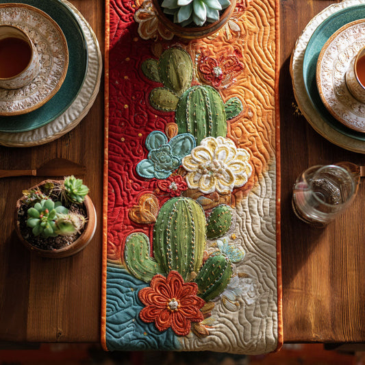 Roadtrip Prickles Quilted Table Runner NCU0PT8837