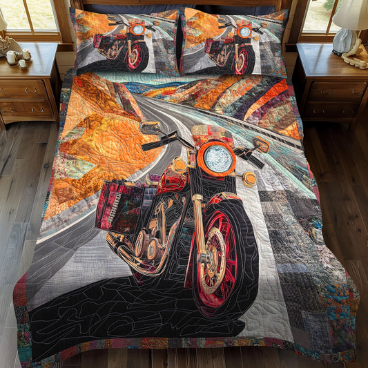 Roadway Rumble 3-Piece Quilted Bedding Set NCU0PT5709
