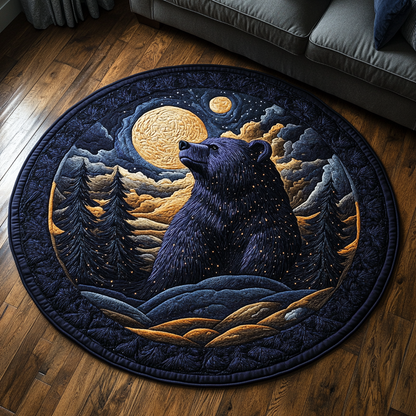 Roaming Beast Quilted Round Mat NCU0DK4913