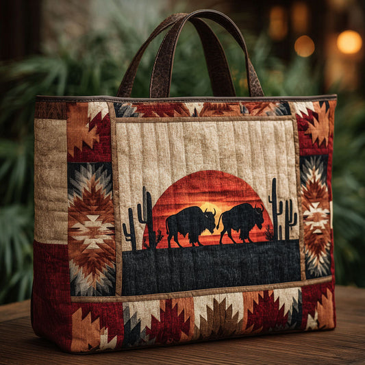 Roaming Bold Quilted Tote Bag NCU0PT8621