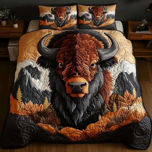 Roaming Spirit 3-Piece Quilted Bedding Set NCU0VH1903
