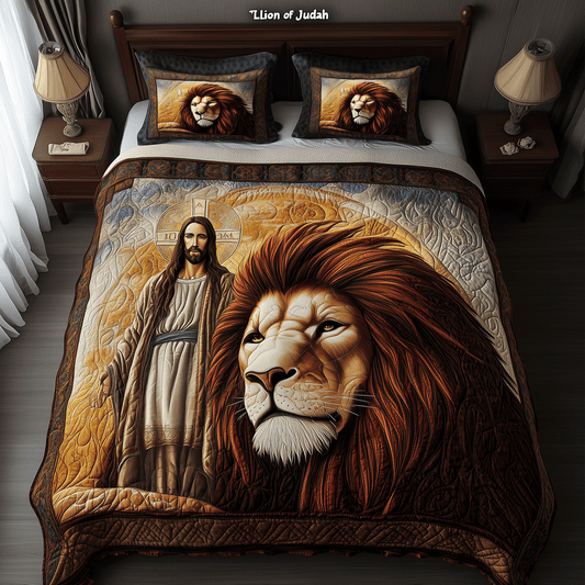 Roar of Faith 3-Piece Quilted Bedding Set NCU0TH2391