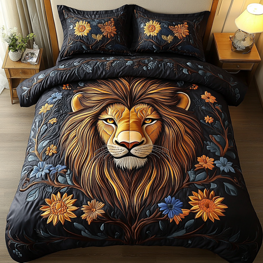 Roaring Glory 3-Piece Quilted Bedding Set NCU0VH2338