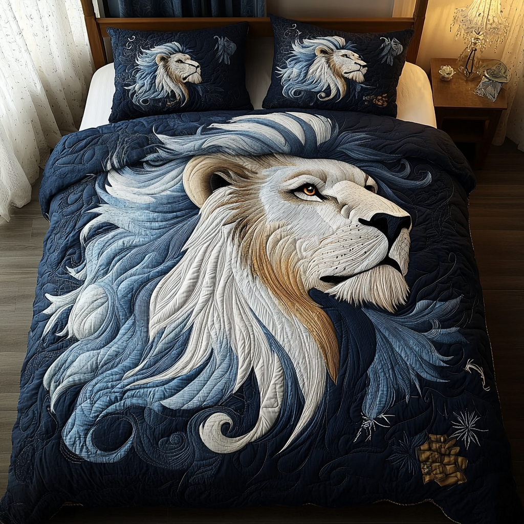 Roaring Glory 3-Piece Quilted Bedding Set NCU0DV2914