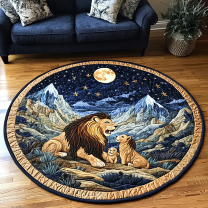 Roaring Lion Quilted Round Mat NCU0DK7490