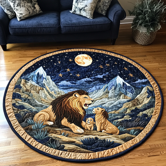Roaring Lion Quilted Round Mat NCU0DK7490