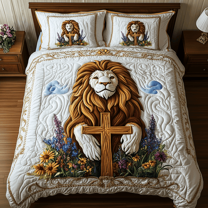 Roaring Redemption 3-Piece Quilted Bedding Set NCU0TH2408