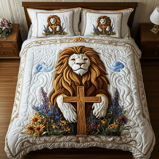 Roaring Redemption 3-Piece Quilted Bedding Set NCU0TH2408