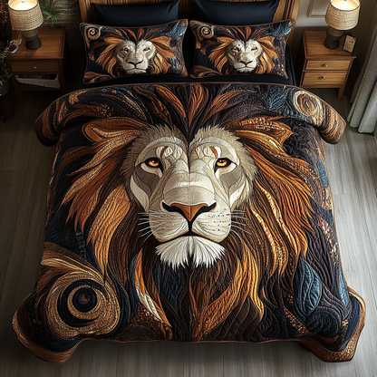 Roaring Spirit 3-Piece Quilted Bedding Set NCU0DK5440