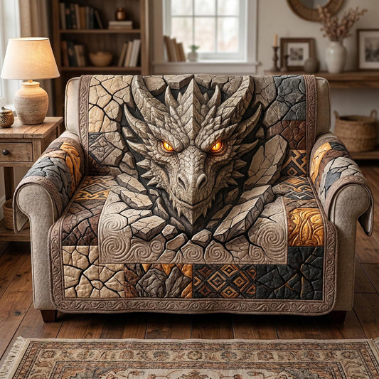 Rockburst Dragon Quilted Sofa Cover NCU0TD2583