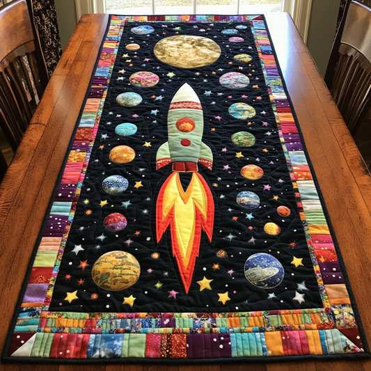 Rocket Launch Quilted Table Runner NCU0DK7725