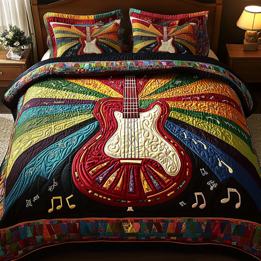 Rocking Rhythm 3-Piece Quilted Bedding Set NCU0DK6087