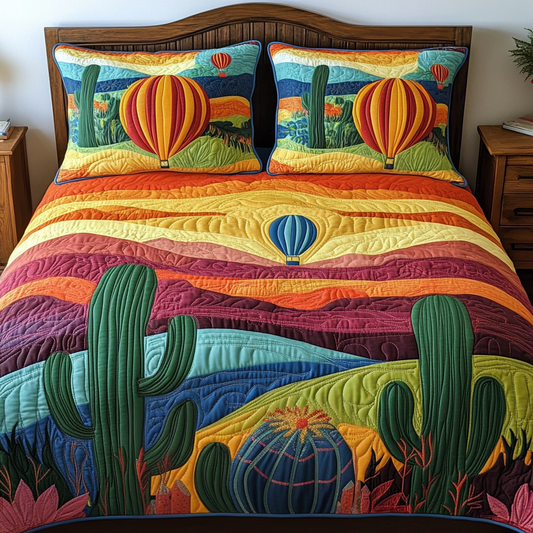 Rocky Flight 3-Piece Quilted Bedding Set NCU0VL2263