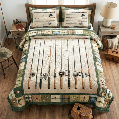 Rod Collection 3-Piece Quilted Bedding Set NCU0TV1920