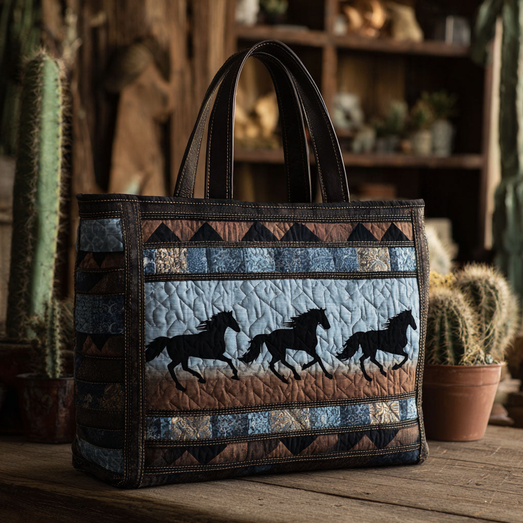Rodeo Dust Quilted Tote Bag NCU0PT8593
