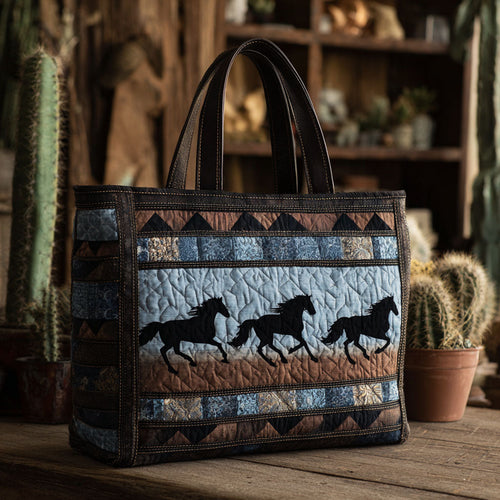 Rodeo Dust Quilted Tote Bag NCU0PT8593