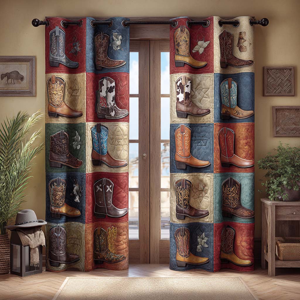 Rodeo Gear Display Quilted Curtains NCU0XD2141