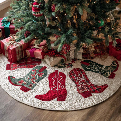 Rodeo Ride Christmas Quilted Tree Skirt NCU0NT11213