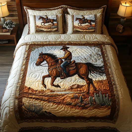 Rodeo Spirit Quilted Bedding Set NCU0DK6847