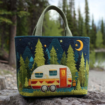 Rolling Cabin Life Quilted Tote Bag NCU0NT9393
