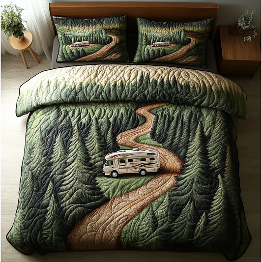 Rolling Comfort 3-Piece Quilted Bedding Set NCU0DK6999